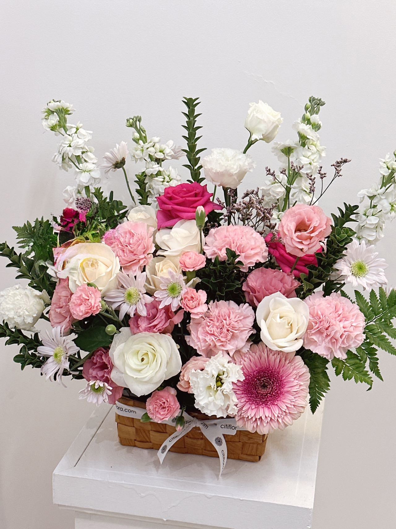 Pastel Blooms Basket