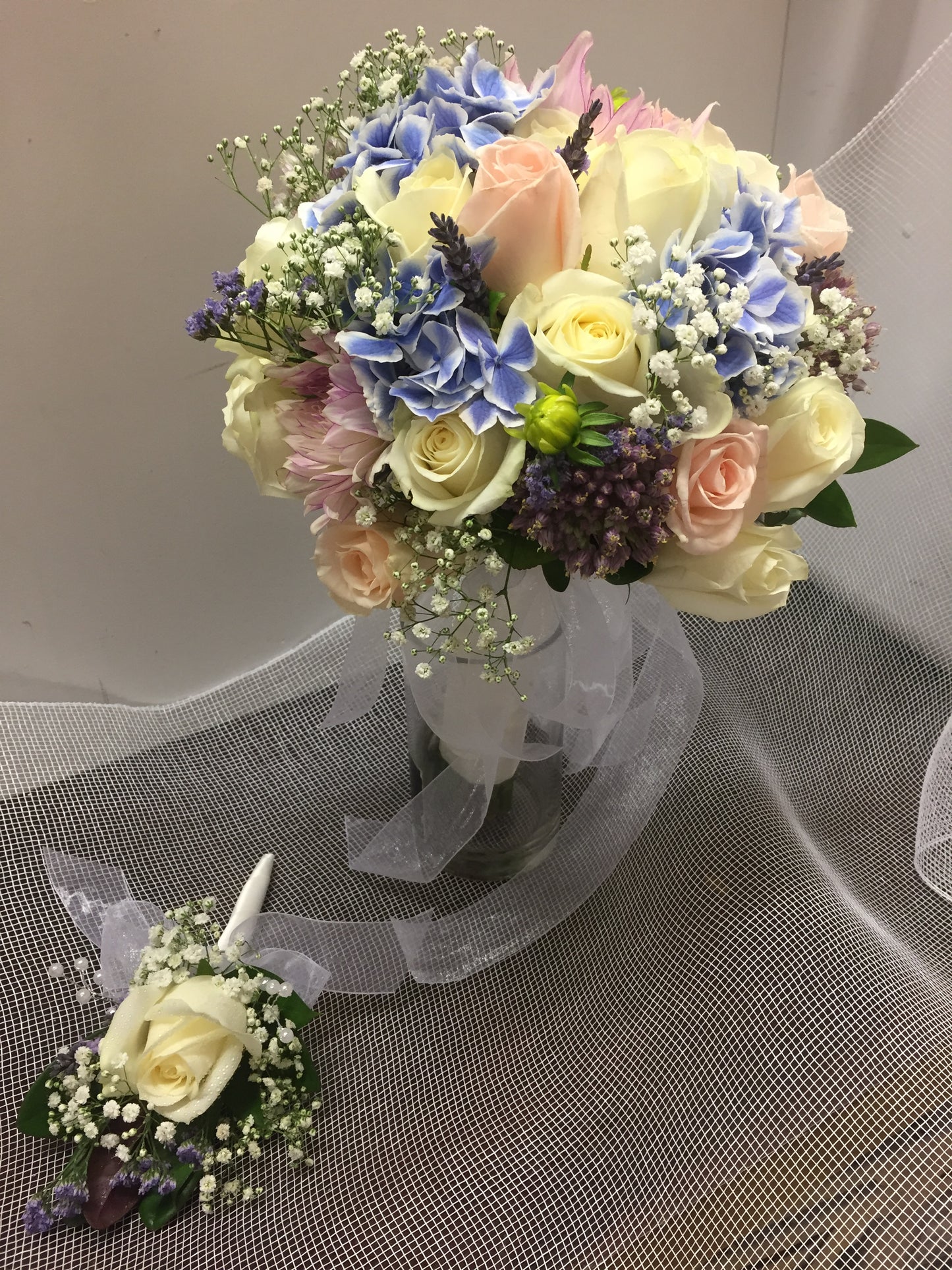 (W2) Pastel wedding Bouquet